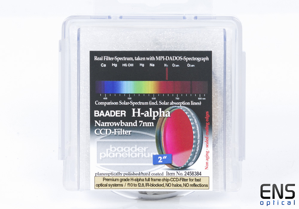Baader 2" HA Hydrogen Alpha 7nm Narrowband CCD Imaging Filter New Sealed