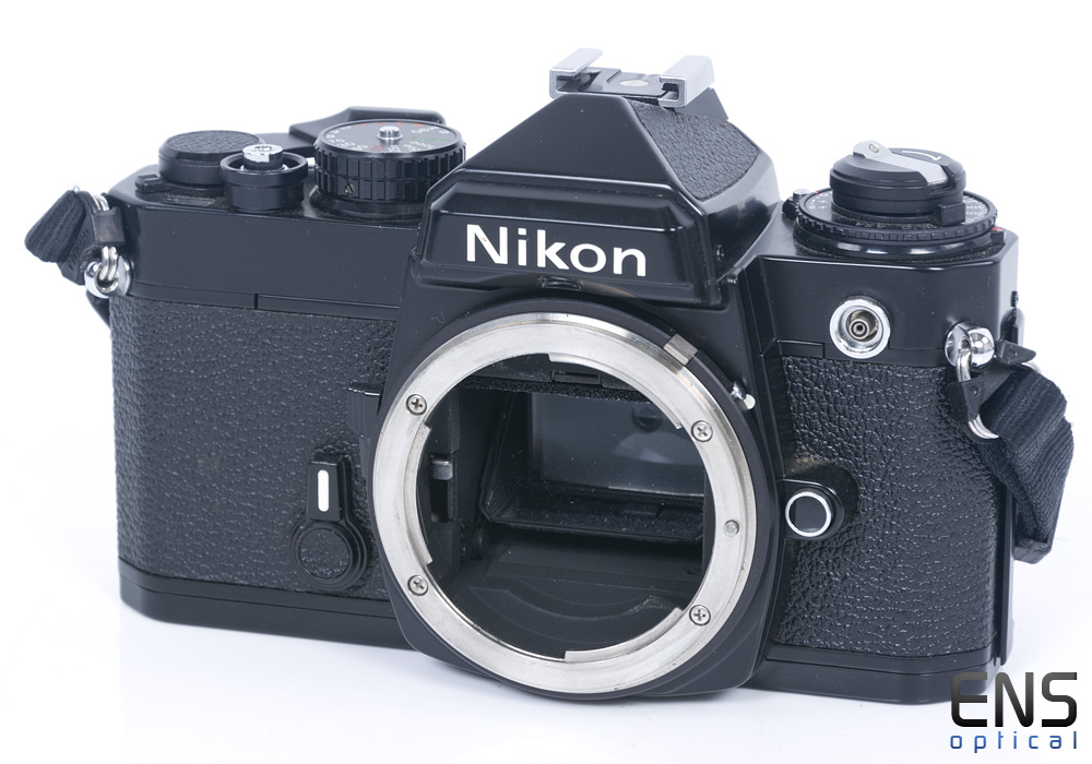 Nikon FE 35mm Classic SLR Film Camera Black 3763062 Superb Condition!