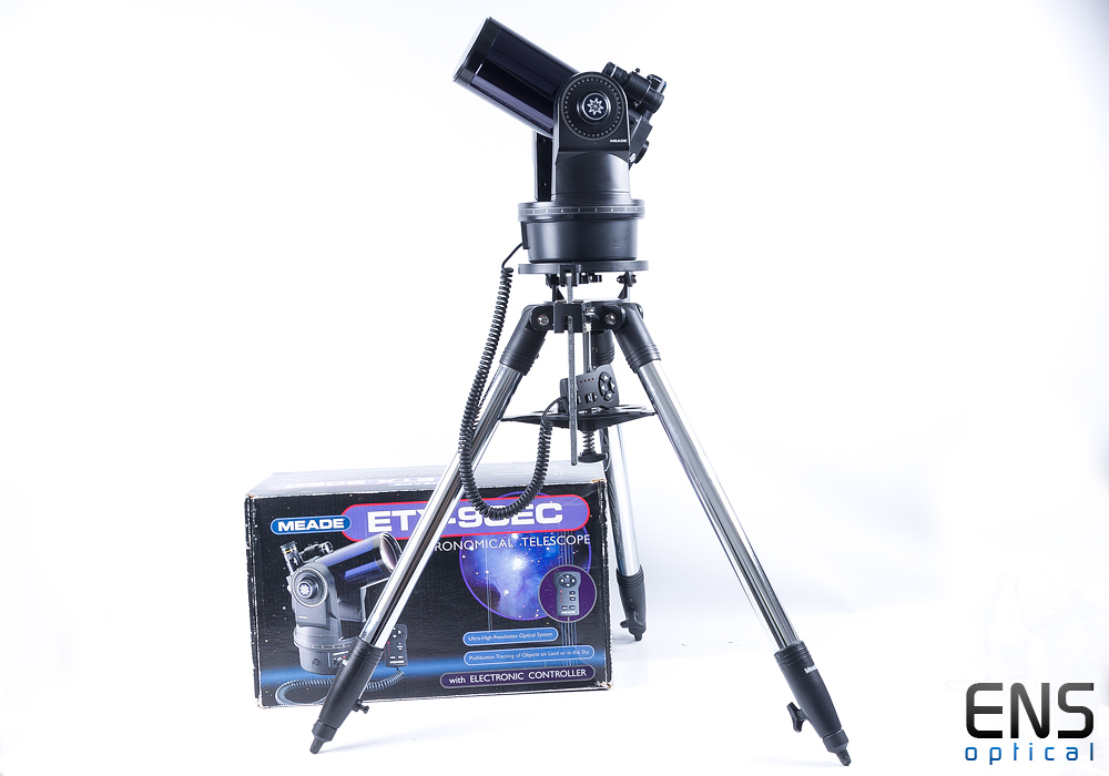 Meade ETX 90 MaksutovCassegrain Tracking Telescope Tripod mount Boxed