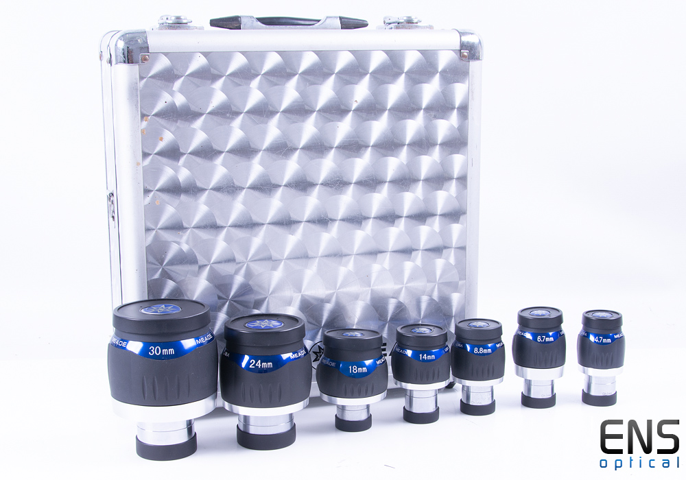 Meade 5000 Series Eyepiece Set 82º UWA Ultra Wide Angle + Case