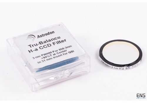 Astrodon 31mm Unmounted HA 3NM Narrowband Imaging Filters 
