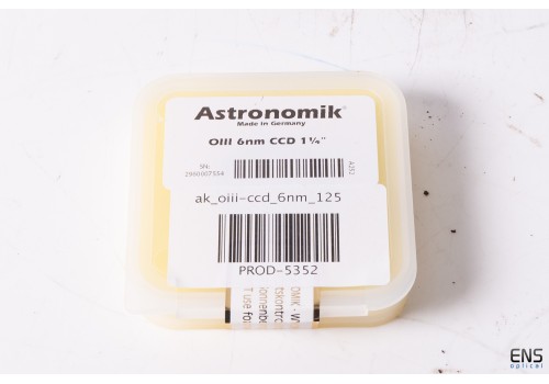 Astronomik 1.25" O3 6nm Narrowband Imaging Filter - Current Version