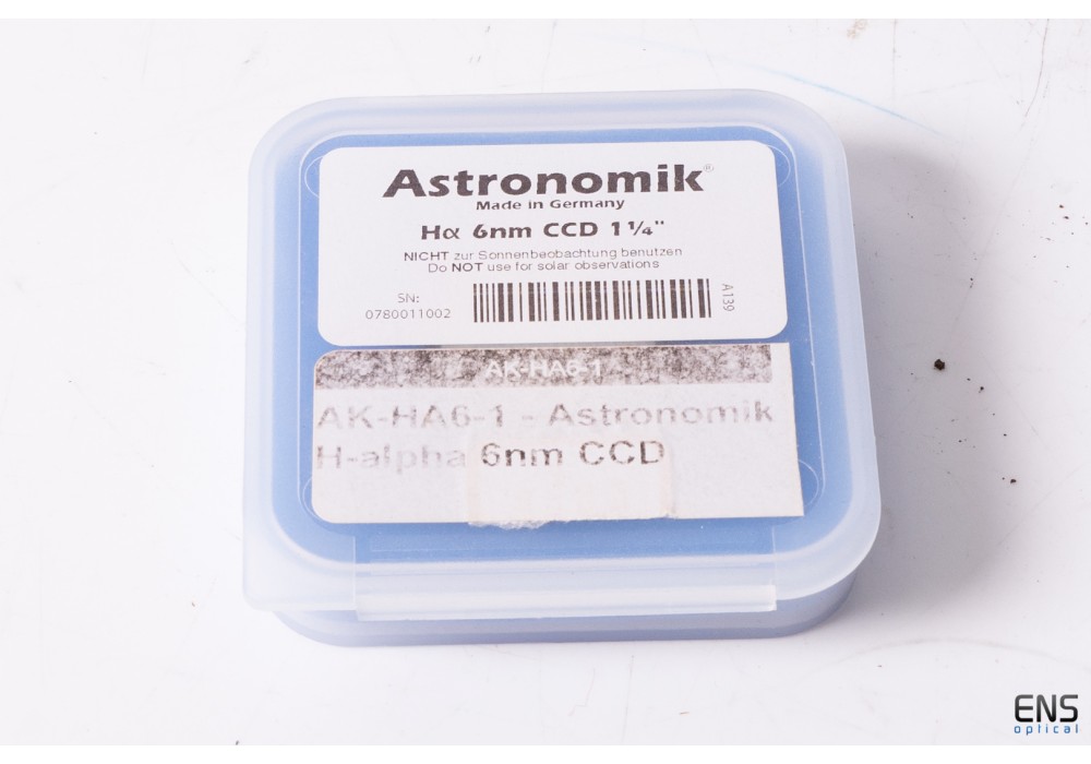 Astronomik 1.25" HA 6nm Narrowband Filter  - Current Version