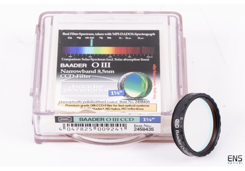 Baader 1.25" OIII Narrowband CCD Imaging Filter