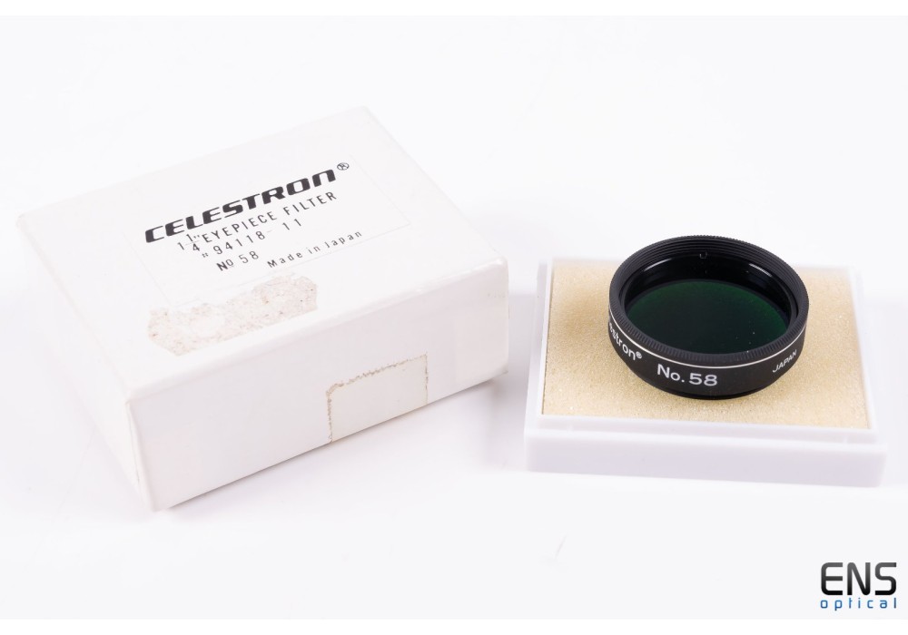 Celestron 1.25" No 58 Green Filter #9411-118 - Vintage Japan