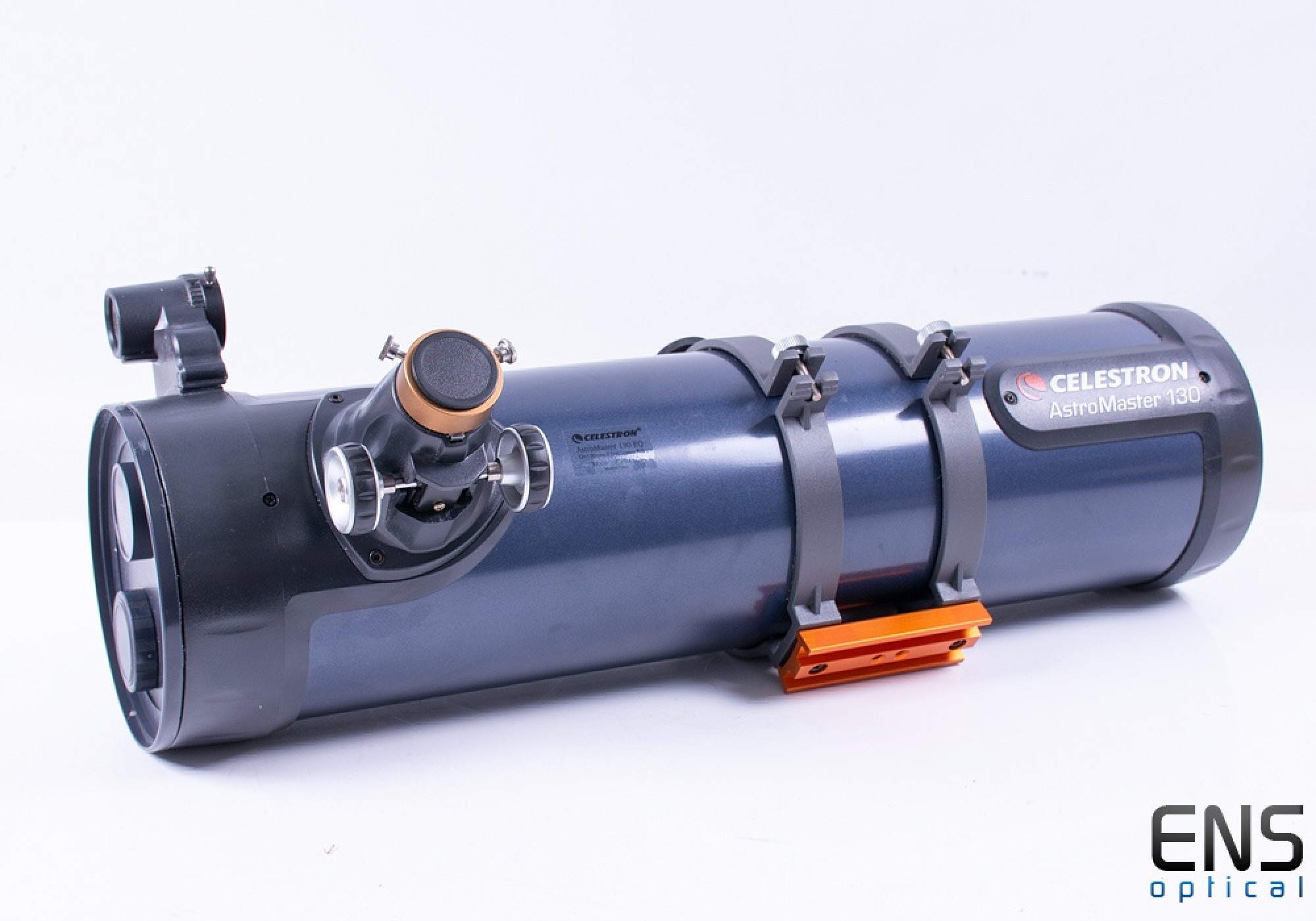 thumbnail interactive-video image 1 of Celestron AstroMaster 130EQ Newtonian Telescope – 130mm Aperture, Equatorial Mount, Factory Sealed 1 of 5