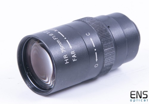 75mm f/1.6 C Mount Lens - ideal Mini Guide Scope