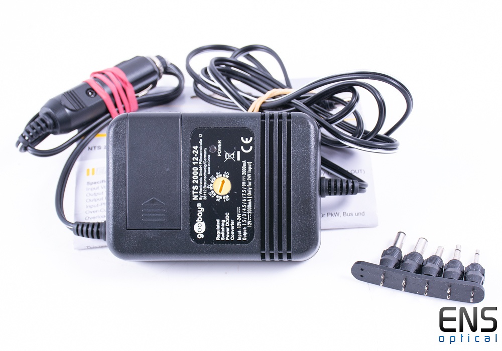 Car 12v 2A Switching Mode Power Adapter - Ideal for astronomy