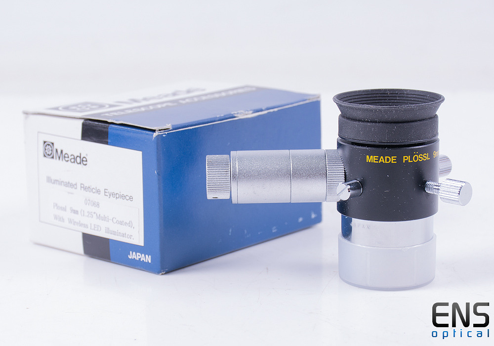 Meade 9mm Plossl Wireless Illuminated Reticle Eyepiece Boxed Japan Meade 9mm Plossl Wireless Illuminated Reticle Eyepiece Boxed Japan