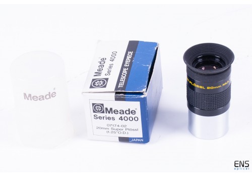 Meade 20mm 1.25" 4000 Series Super Plossl Eyepiece Japan Boxed
