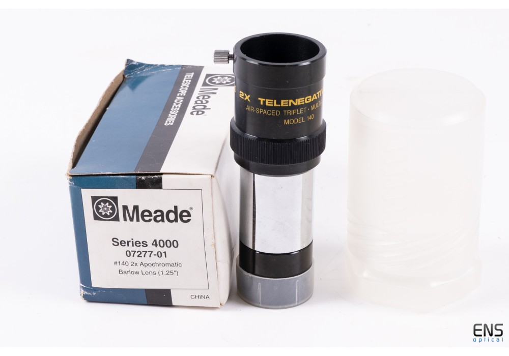 Meade #140 2x 1.25" Telenegative APO Triplet Barlow lens