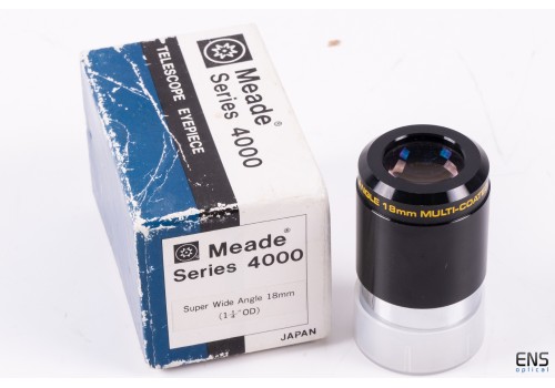 Meade 18mm SWA Super Wide Angle Smoothside Eyepiece - Boxed JAPAN