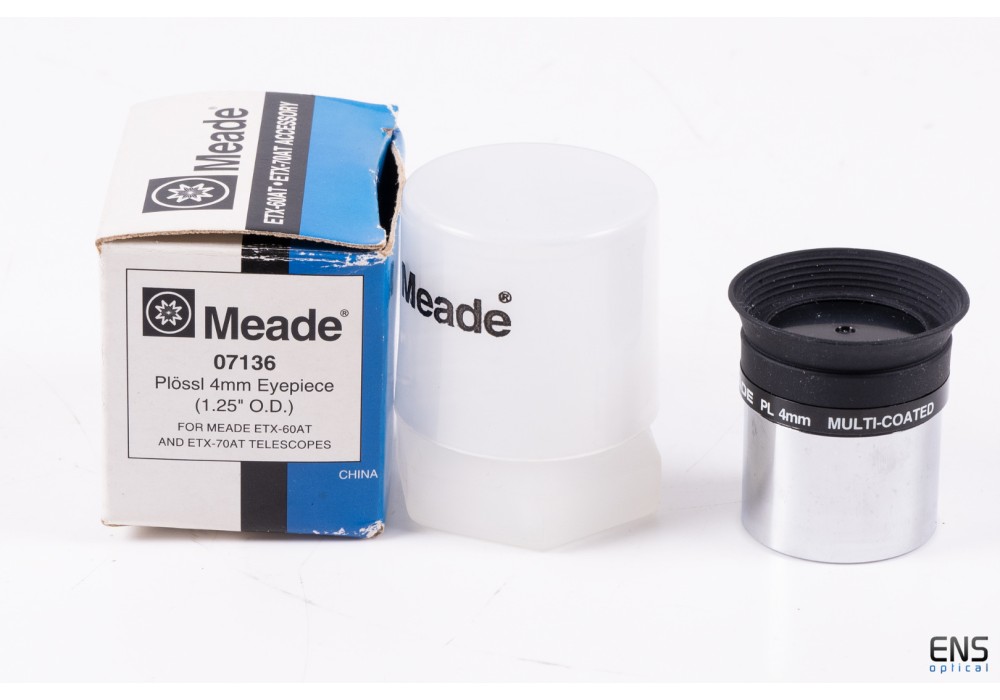 Meade 4mm Plossl Eyepiece with boltcase - 1.25"