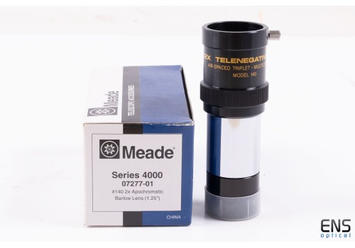 Meade #140 2x 1.25" Telenegative APO Triplet Barlow lens