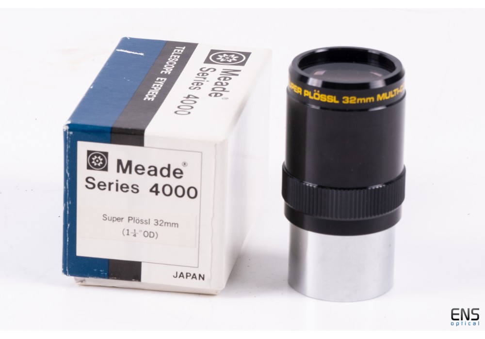 Meade 32mm 4000 Series Super Plossl Smoothside Eyepiece Japan 1.25"