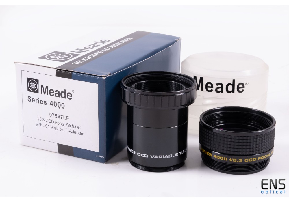 Meade Series 4000 f/3.3 CCD Focal Reducer with #61 Variable T Adapter - Open Box
