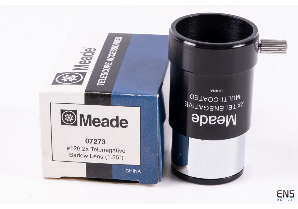 Meade #126 2x Telenegative Barlow Lens 1.25"  07273LF