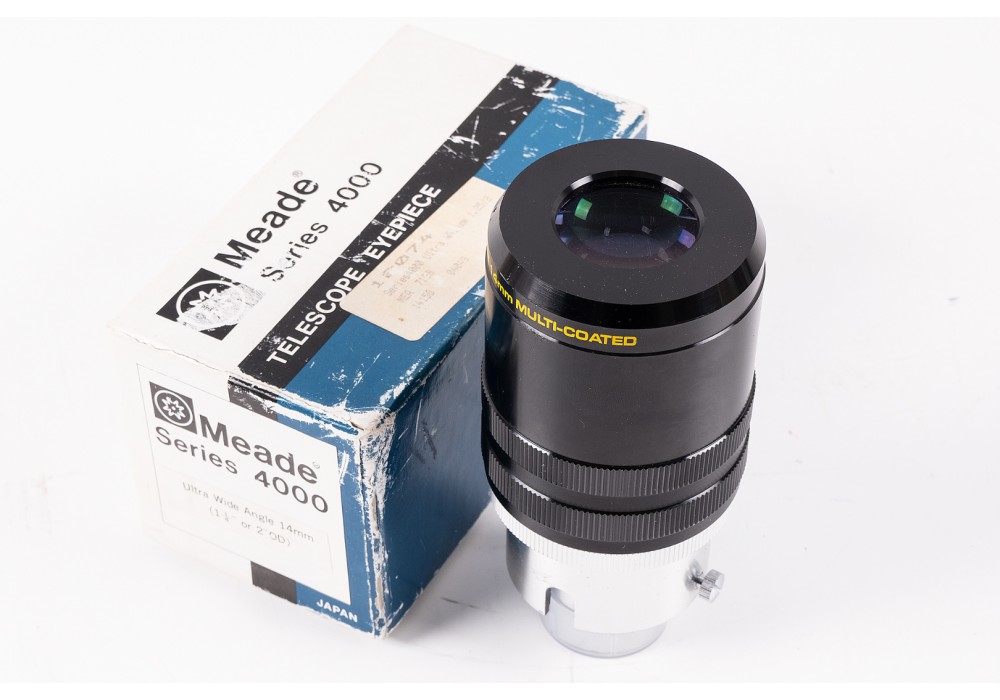 Meade 14mm 4000 series UWA 88º Smoothside Eyepiece 2"  Boxed JAPAN 