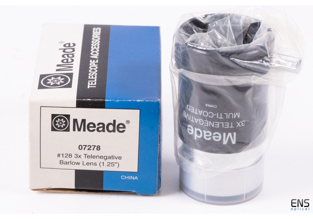 Meade #128 3x Telenegative Barlow Lens 1.25"  07273LF