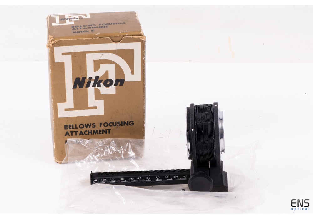 Nikon F Bellows Focusing Attachment Model III – Boxed