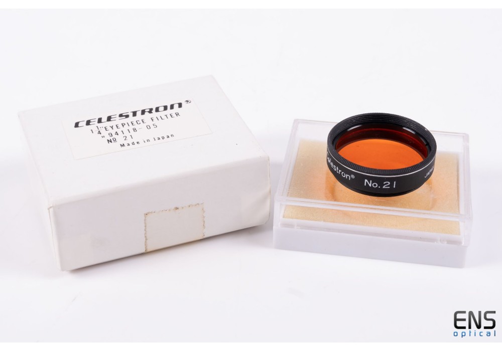 Celestron 1.25" No 21 Orange Filter #94118-05 - Vintage Japan