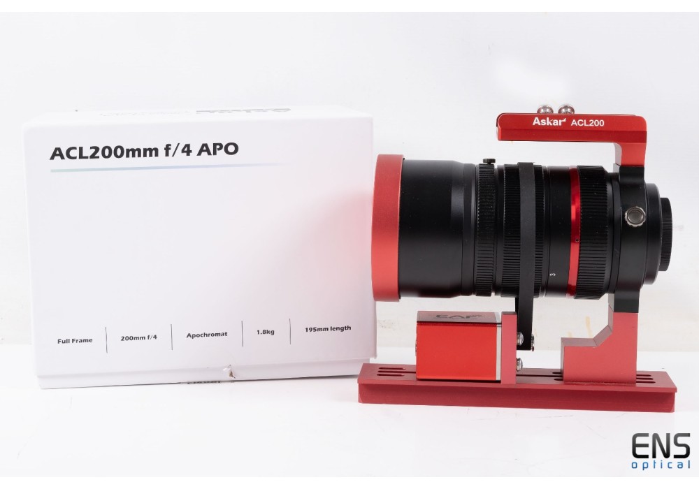 Askar ACL200 200mm f/4 Sextuplet APO Camera Lens MkII - ZWO EAF & Focuser kit - Mint
