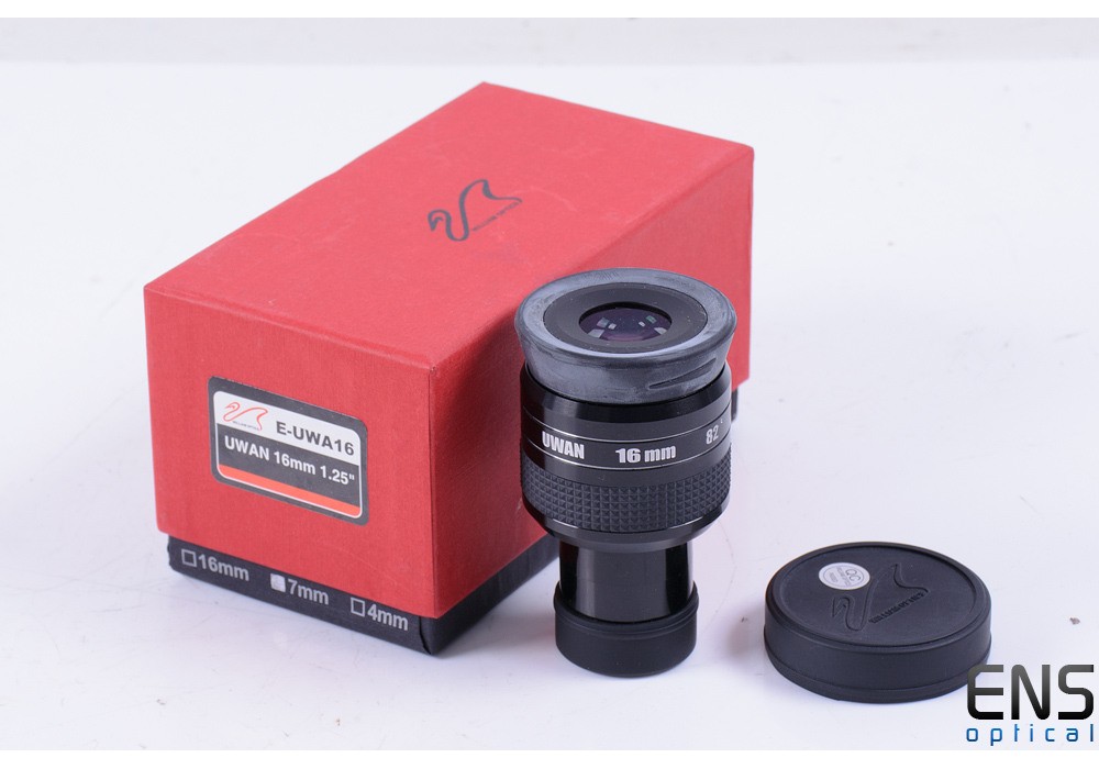 William Optics 16mm 1.25" UWAN Eyepiece 82º Ultra Wide Angle Boxed 
