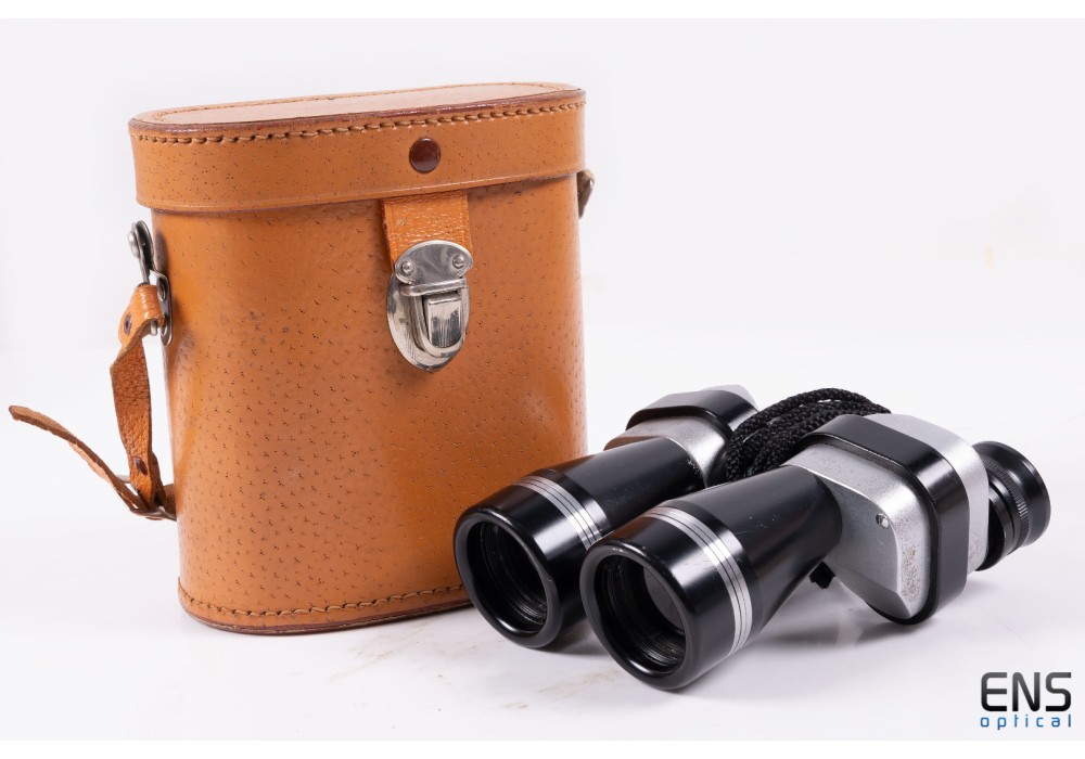 Zenith 10x30 Vintage Wide Angle Binoculars & Case