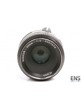 Nikon 50mm F2 Pre AI Standard Prime Manual Lens - 3267675