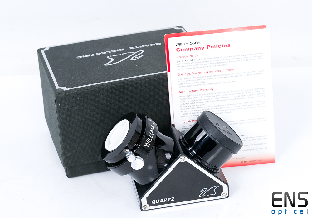 William Optics 2" Quartz Mirror Diagonal with 1.25" Adapter - Mint Boxed £204RRP William Optics 2" Quartz Mirror Diagonal with 1.25" Adapter - Mint Boxed £204RRP