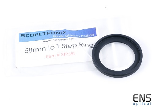 Scopetronix 58mm to T Mount Step Ring - New old stock