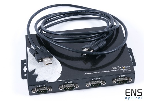 StarTech 4 Port Wall Mountable RS232 to USB Device 