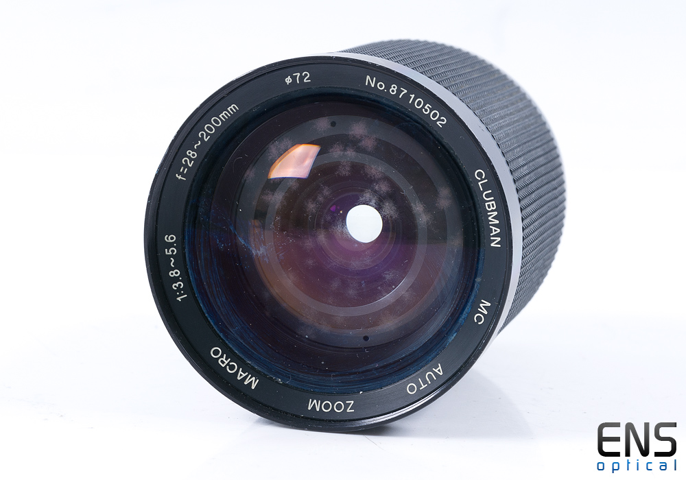 Clubman 28-200mm f/3.8-5.6 Macro Zoom Lens OM Fit- FUNGUS SPARES 8710502 Clubman 28-200mm f/3.8-5.6 Macro Zoom Lens OM Fit- FUNGUS SPARES 8710502
