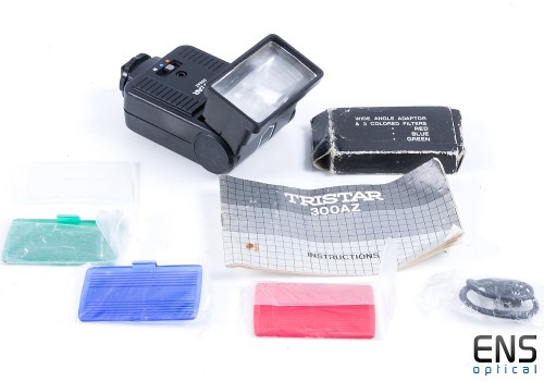 Tristar 300az Camera Flash with Filters and manual