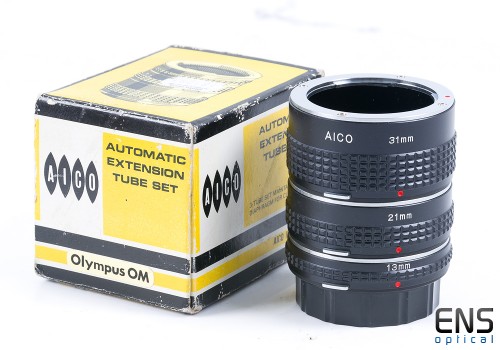 Aico Automatic Extension Tube Set - Olympus OM - Boxed