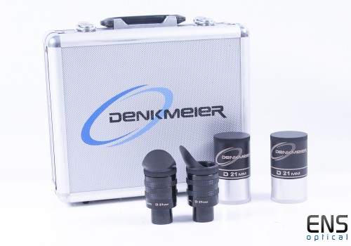 Denkmeier D21 Wide Angle 1.25" Eyepiece Pair - 21mm with Vaults & case