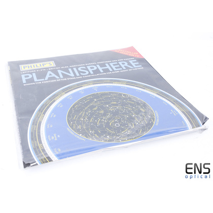 Philip's Planisphere (Latitude 51.5 North) Star Map