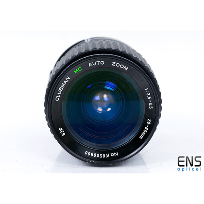 Clubman 28-80mm F/3.5-4.5mm Zoom Lens Canon FD Fit 8500800 - *Read*