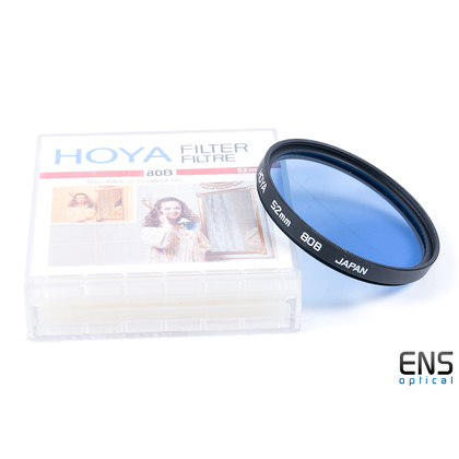 Hoya 52mm 80B Blue Cooling Lens Filter with case/box