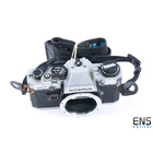 Olympus OM10 35mm Film SLR Camera Silver - 1430629 *SPARES*