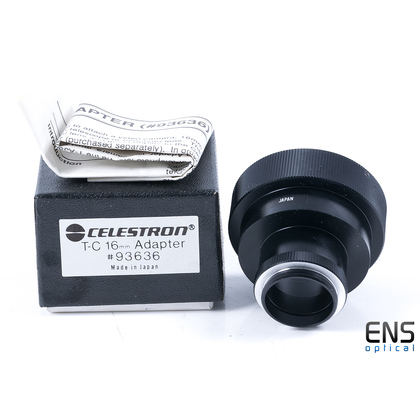 Celestron T-C 16mm T-2 Adapterto C-Mount Adapter Vintage Japan Boxed Mint