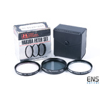 Hakuba 49mm 3 Piece Lens Filter Set - 1A Skylight - 4 Point Star - Polarizer