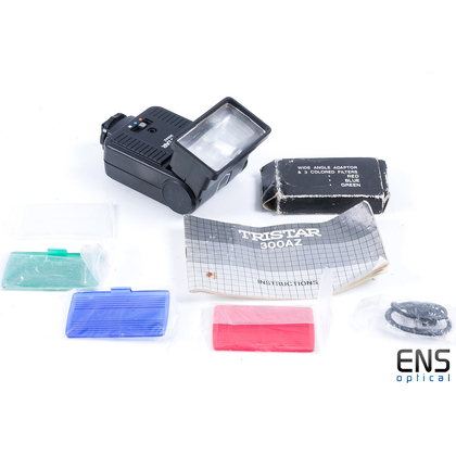 Tristar 300az Camera Flash with Filters and manual