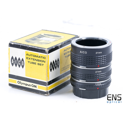 Aico Automatic Extension Tube Set - Olympus OM - Boxed