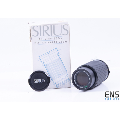 Sirius 80-200mm f/4.6-5.6 Macro Zoom Lens - Olympus OM Fit Boxed