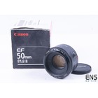 Canon 50mm f/1.8 EF Prime Lens - 89000076 Nice Boxed Japan! AR