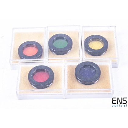 Telescope Eyepiece Filters - Red, Green, Blue, Yellow, Orange - 1.25"