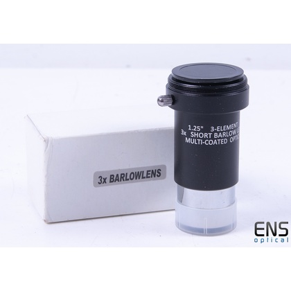 OVL 3x Short 3 Element Barlow Lens - 1.25" Boxed