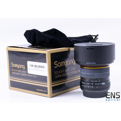 Samyang 14mm F2.8 ED Wide Angle Lens Canon Eos - Ideal Timelaspe Milkyway lens