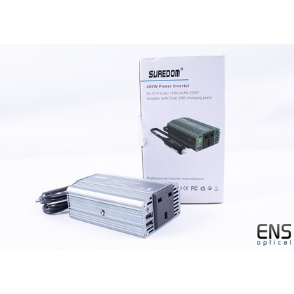 Suredom 400w Power Inverter 12v to 220v with Dual USB
